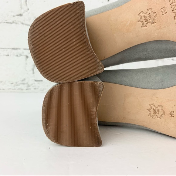 Bernardo The Jackie Suede Grey Square Toe Heel 9 - Picture 13 of 16